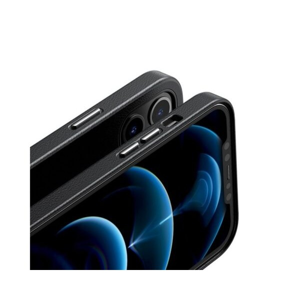 Husa protectie Flippy pentru iPhone 14 Pro Mag Safe, 2 in 1 incarcare si magnet, Soft silicone, Negru [3]