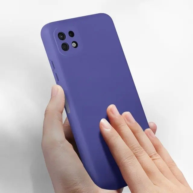 Husa protectie Flippy pentru Samsung A22 5G Liquid Silicone Mov [8]