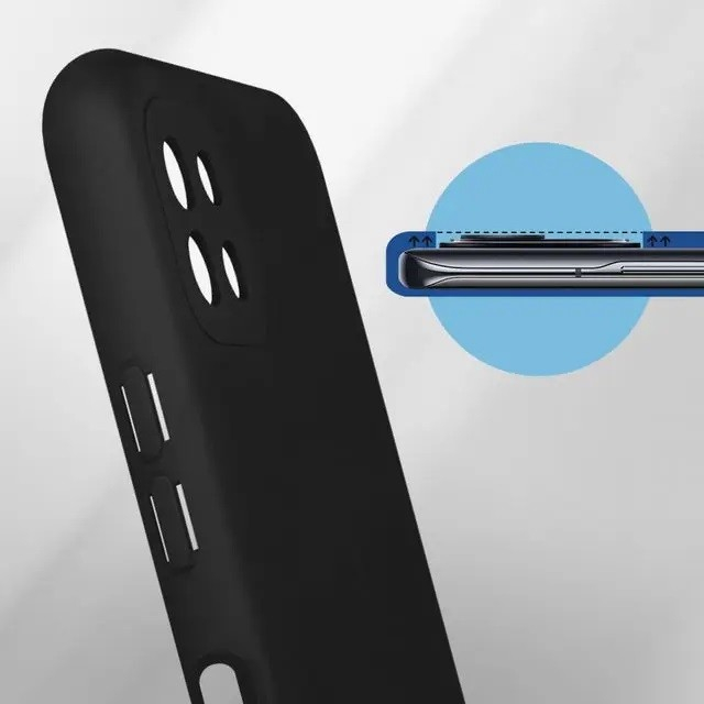 Husa protectie Flippy pentru Samsung A22 5G Liquid Silicone Negru [5]