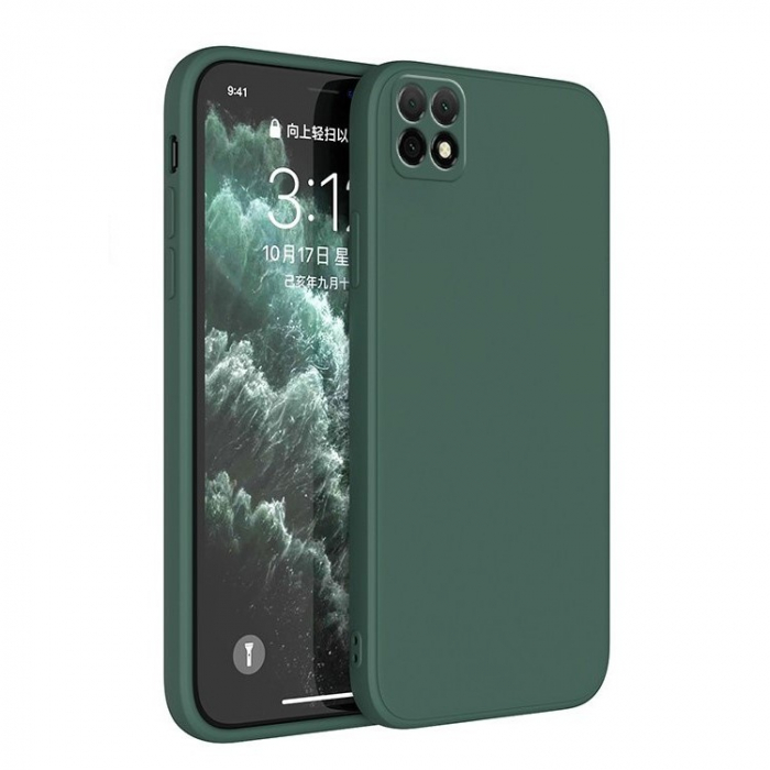 Husa protectie Flippy pentru Samsung A22 5G Liquid Silicone Verde [1]
