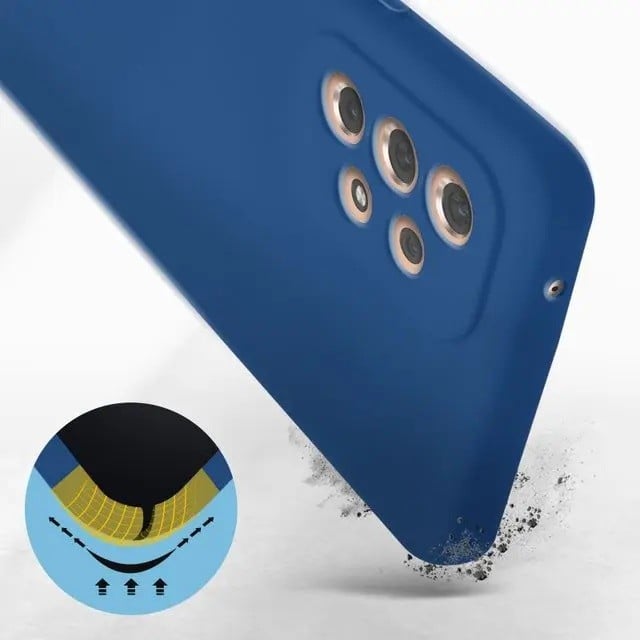 Husa protectie Flippy pentru Samsung A53 5G Liquid Silicone Albastru Inchis [9]