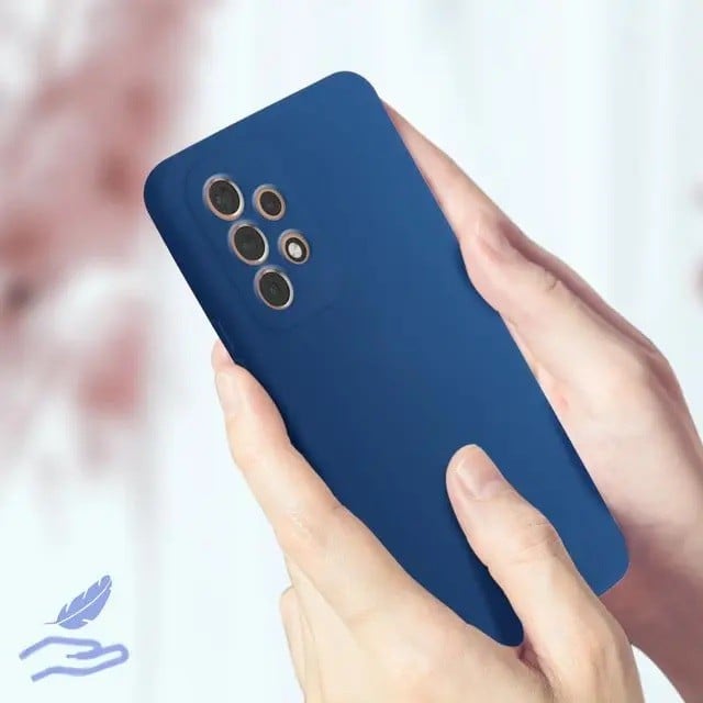 Husa protectie Flippy pentru Samsung A53 5G Liquid Silicone Albastru Inchis [8]