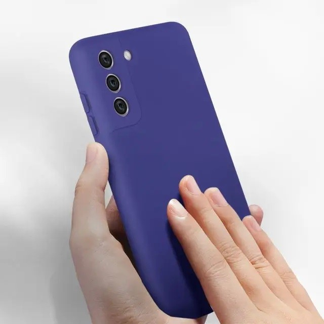Husa protectie Flippy pentru Samsung S21 FE Liquid Silicone Mov [7]