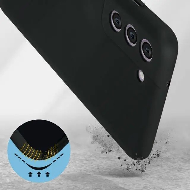 Husa protectie Flippy pentru Samsung S21 FE Liquid Silicone Negru [11]