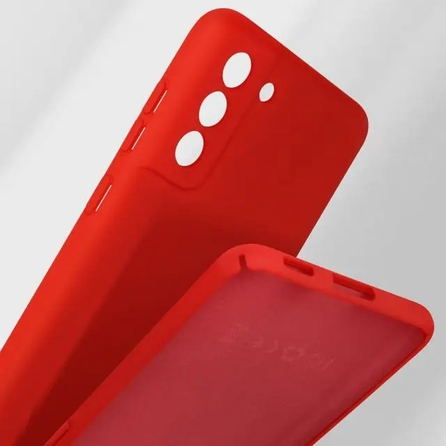 Husa protectie Flippy pentru Samsung S21 FE Liquid Silicone Rosu [6]