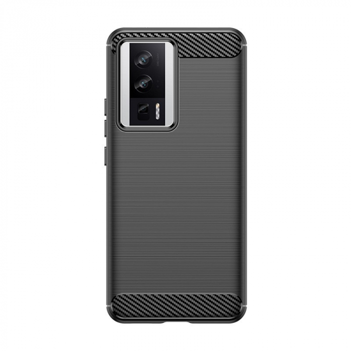 Husa Protectie, Flippy, pentru Xiaomi Redmi 12, TPU Carbon, Negru [1]