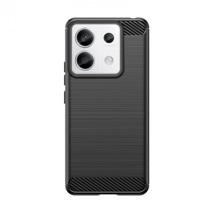 Husa Protectie, Flippy, pentru Xiaomi Redmi Note 13 Pro+, TPU Carbon, Negru [1]