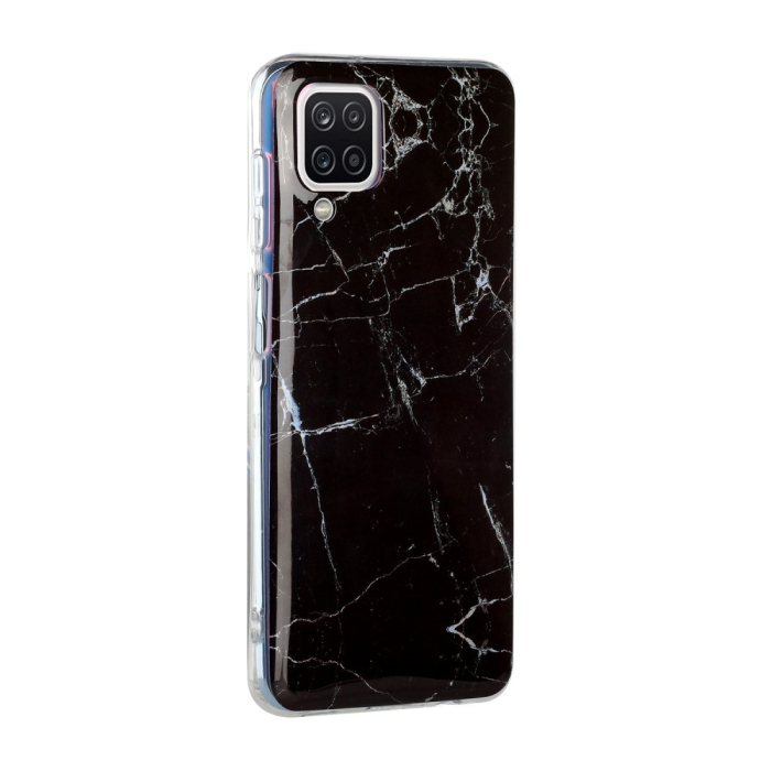 Husa protectie pentru Apple iPhone 11 Pro Soft IMD TPU Marble Negru cu Suport inclus [5]