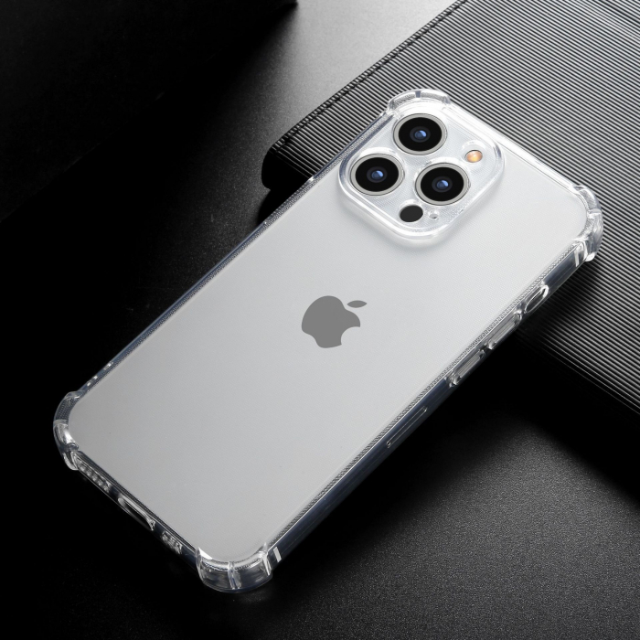 Husa protectie pentru Apple iPhone 12 Pro Max, Flippy, TPU, Antisoc, Protectie colturi, Rezistenta la impact, 1.5 mm, Transparenta [5]