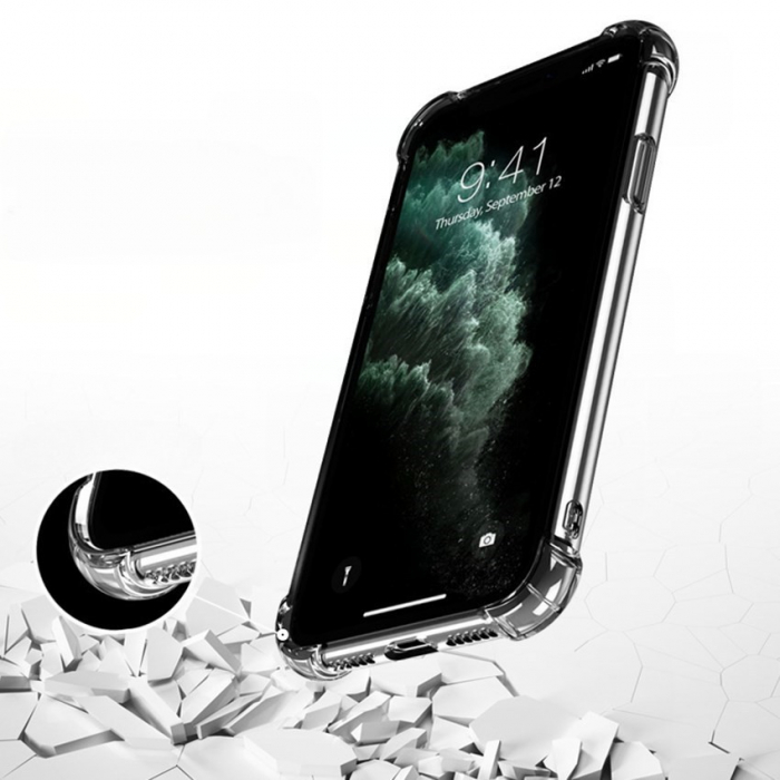 Husa protectie pentru  OnePlus 10 Pro, Flippy, TPU, Antisoc, Protectie colturi, Rezistenta la impact, 1.5 mm, Transparenta [2]