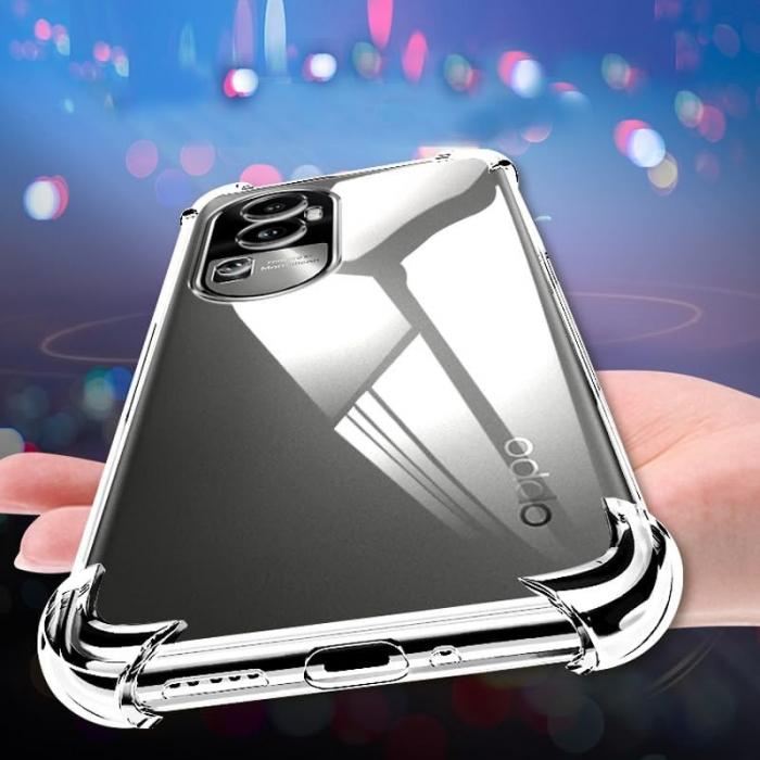 Husa protectie pentru Oppo Reno 8 5G, Flippy, TPU, Antisoc, Protectie colturi, Rezistenta la impact, 1.5 mm, Transparenta [2]
