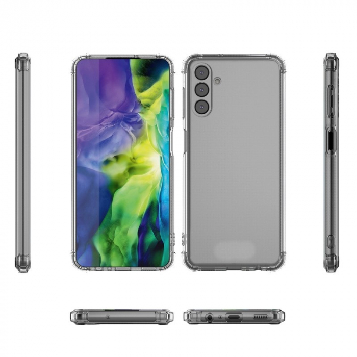 Husa protectie pentru Samsung S24 Ultra, Flippy, TPU, Antisoc, Protectie colturi, Rezistenta la impact, 1.5 mm, Transparenta [2]