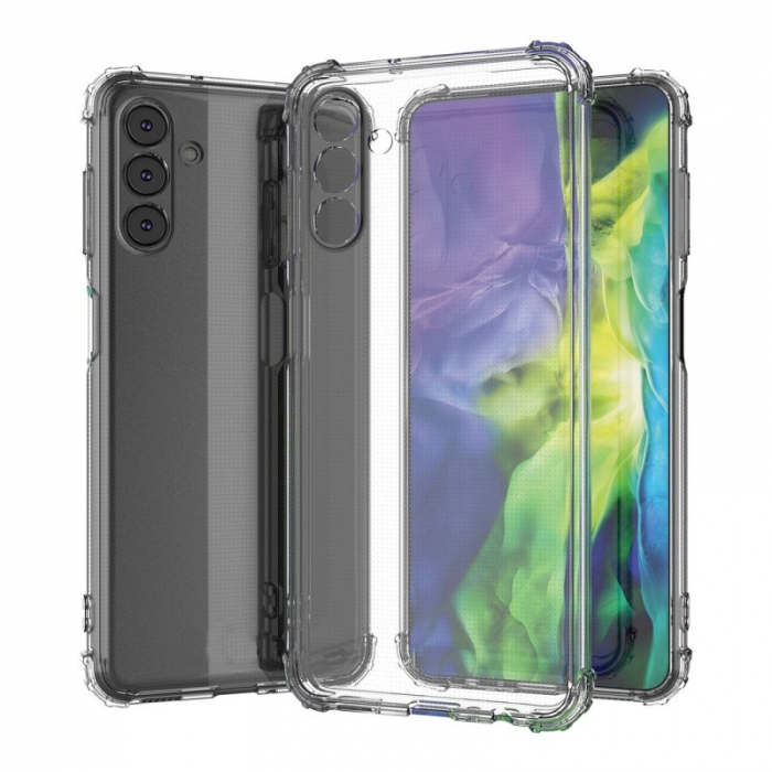 Husa protectie pentru Samsung S24 Ultra, Flippy, TPU, Antisoc, Protectie colturi, Rezistenta la impact, 1.5 mm, Transparenta [1]