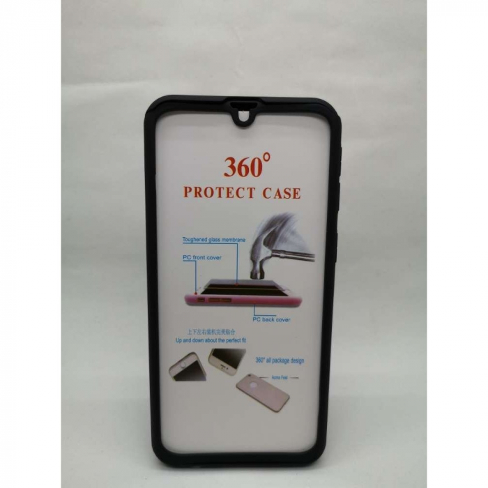 Husa Samsung Galaxy A40 Flippy® Full Cover 360, Negru Folie de protectie [5]