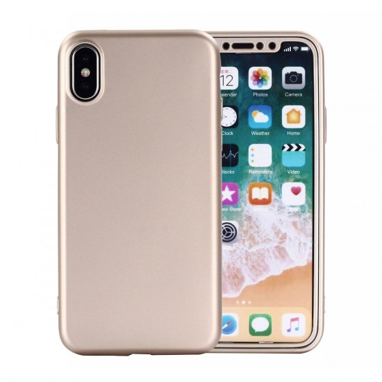 Husa Samsung Galaxy A5 2017 Full Silicone 360 Auriu [2]