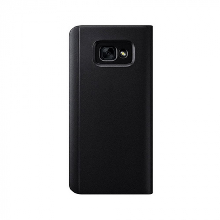 Husa Samsung Galaxy A6 2018 Flip Cover Oglinda Negru [3]