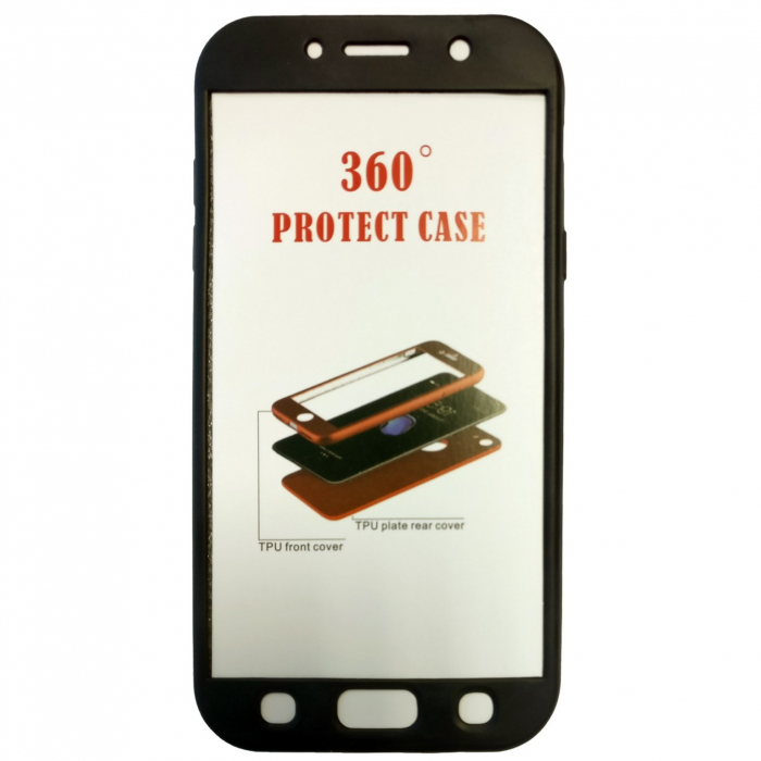 Husa Samsung Galaxy A7 2017 Full Silicone Negru [5]