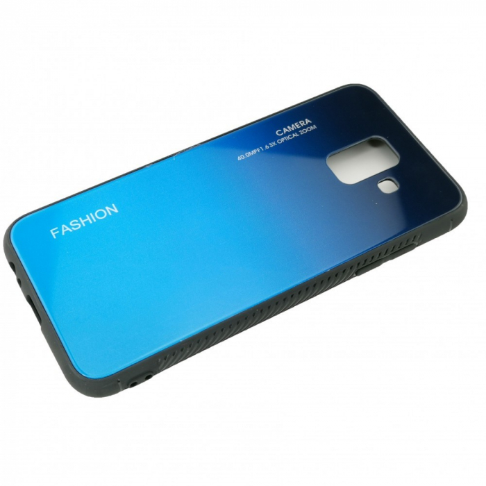 Husa Samsung Galaxy A8 2018 Hybrid Back Degrade, Albastru [5]