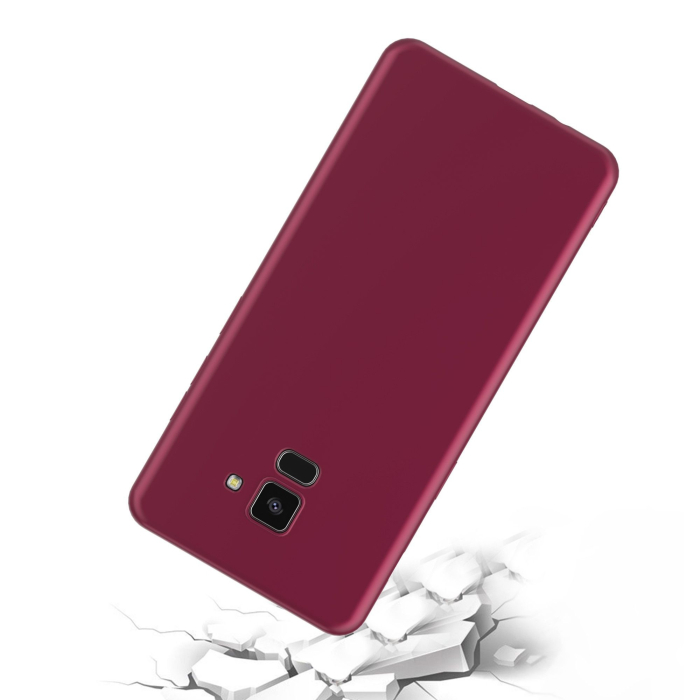 Husa Samsung Galaxy A8 2018 Luxury Case Burgundy [3]