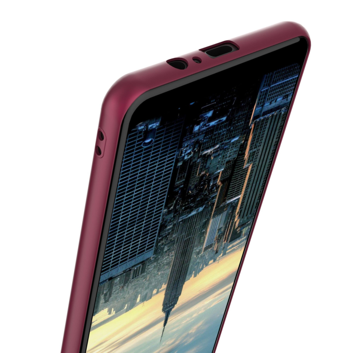 Husa Samsung Galaxy A8 2018 Luxury Case Burgundy [7]