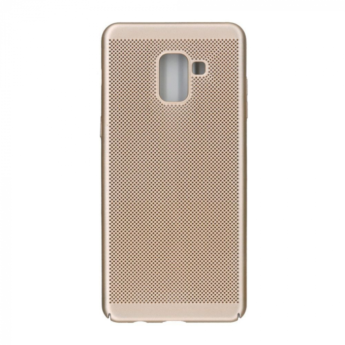 *LICHIDARE STOC* Husa Samsung Galaxy A8 2018 Ultra Slim cu aerisire Auriu [2]