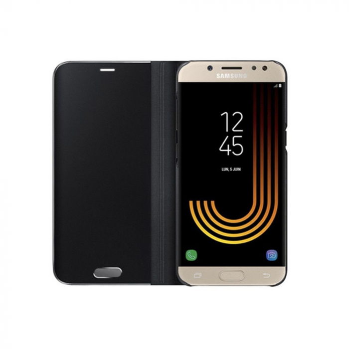 Husa Samsung Galaxy J3 2017 Flip Cover Oglinda Negru [3]