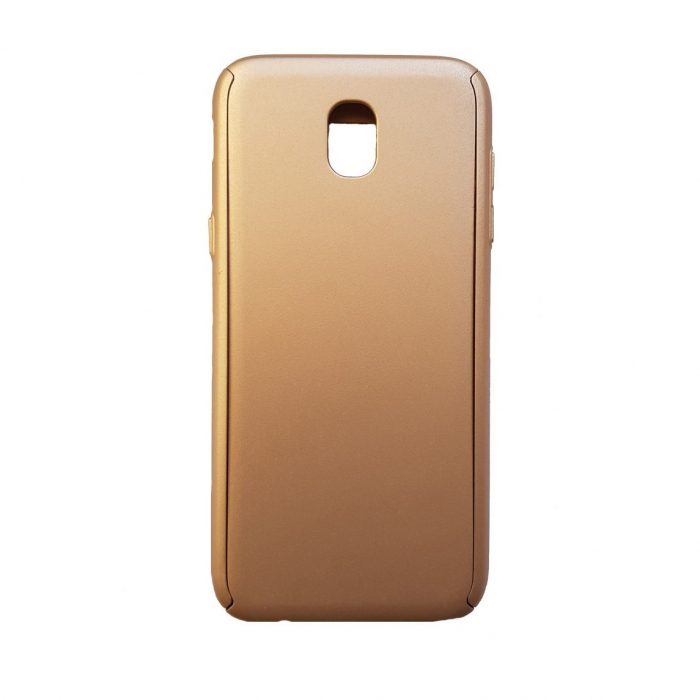 Husa Samsung Galaxy J3 2017 Full Cover 360 Auriu + Folie de protectie [3]
