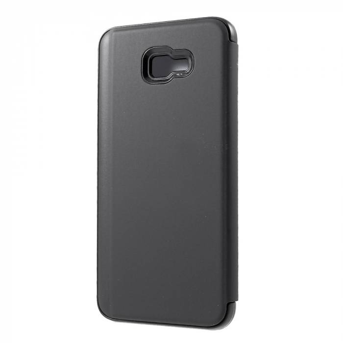 Husa Samsung Galaxy J4 Plus 2018 Flip Cover Oglinda Negru [5]