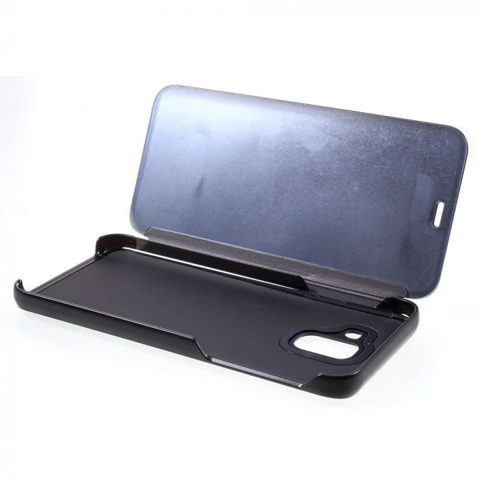 Husa Samsung Galaxy J6 Plus 2018 Flippy® Flip Cover Oglinda Negru [4]