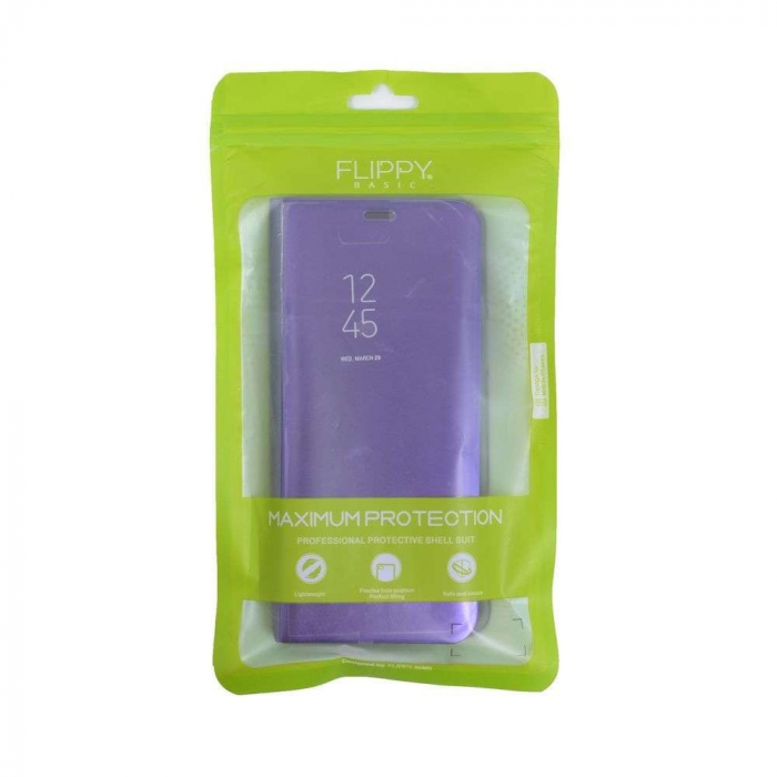 Husa Samsung Galaxy J6 Plus 2018 Flippy® Flip Cover Oglinda Negru [7]