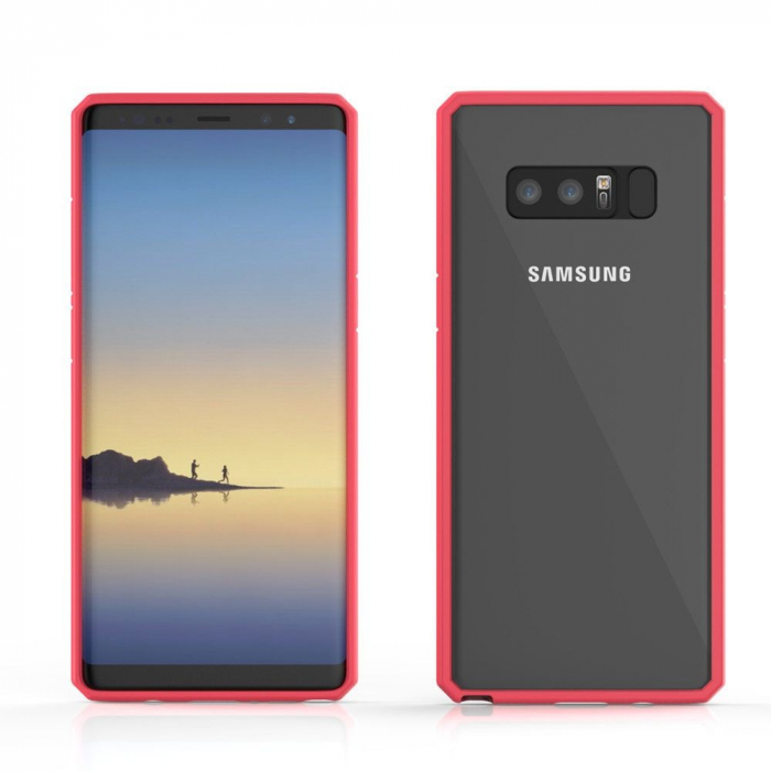 Husa Samsung Galaxy Note 8 shockproof acrylic Roz [4]