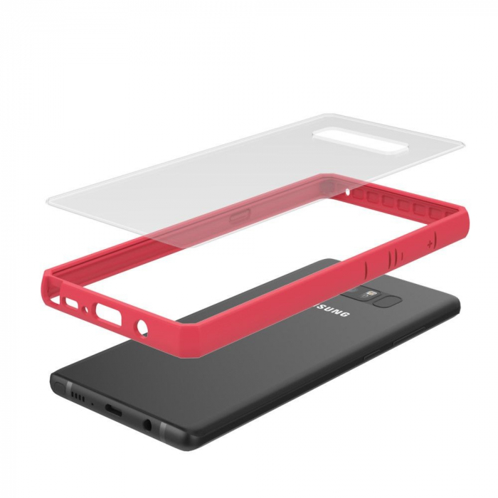 Husa Samsung Galaxy Note 8 shockproof acrylic Roz [5]