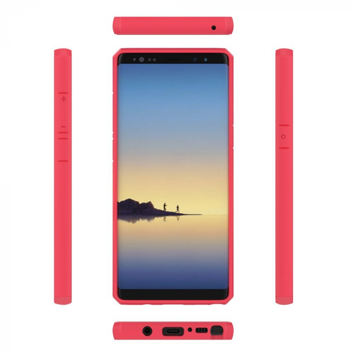 Husa Samsung Galaxy Note 8 shockproof acrylic Roz [2]