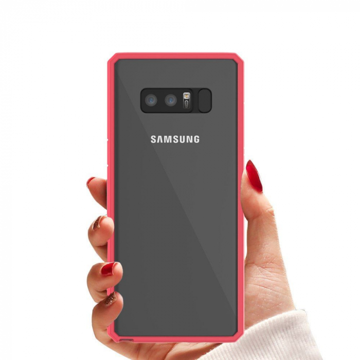 Husa Samsung Galaxy Note 8 shockproof acrylic Roz [3]