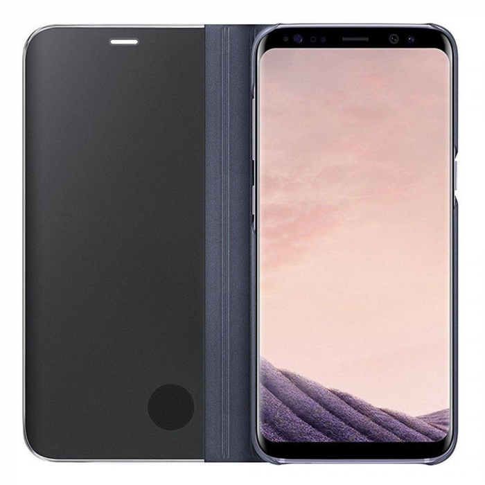 *LICHIDARE STOC* Husa Samsung Galaxy S8 Flip Cover Oglinda Albastru [5]