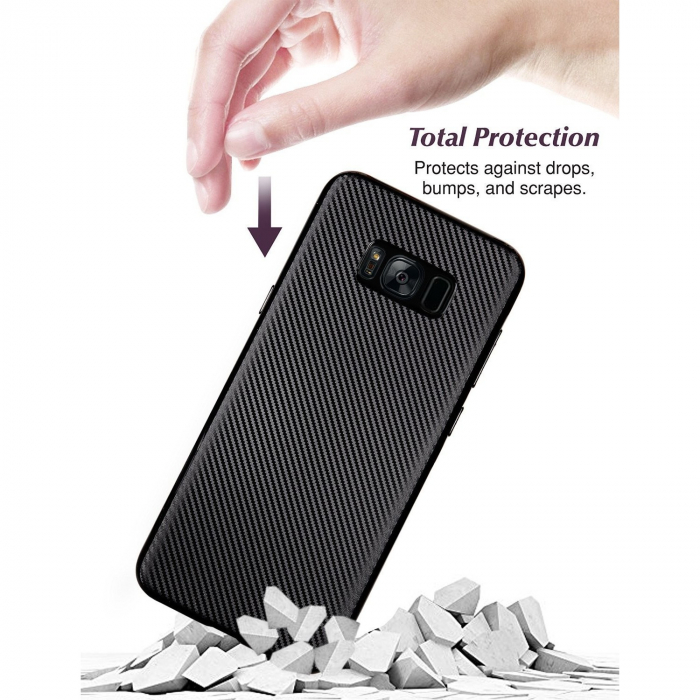 Husa Samsung Galaxy S8 i-Zore Carbon Fiber Negru [6]