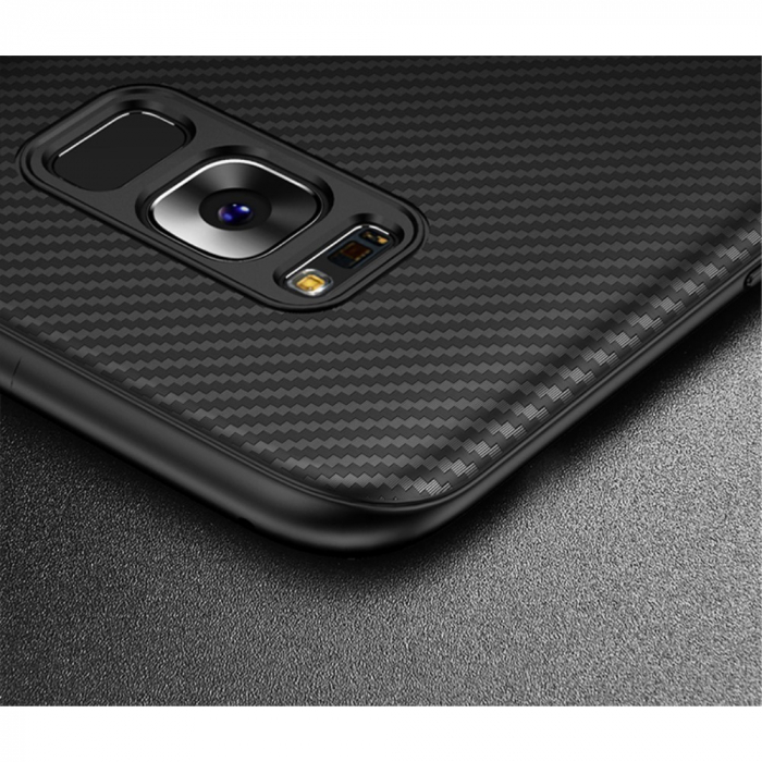 Husa Samsung Galaxy S8 IPAKY Carbon Fiber Negru [6]