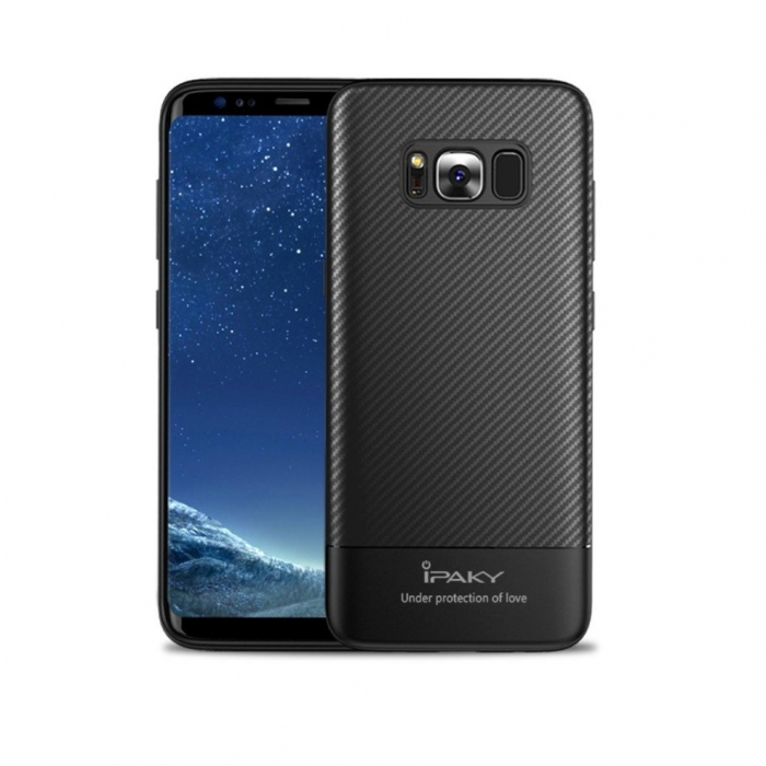 Husa Samsung Galaxy S8 IPAKY Carbon Fiber Negru [13]