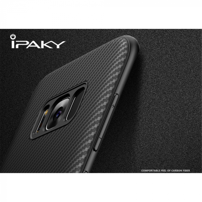 Husa Samsung Galaxy S8 IPAKY Carbon Fiber Negru [11]