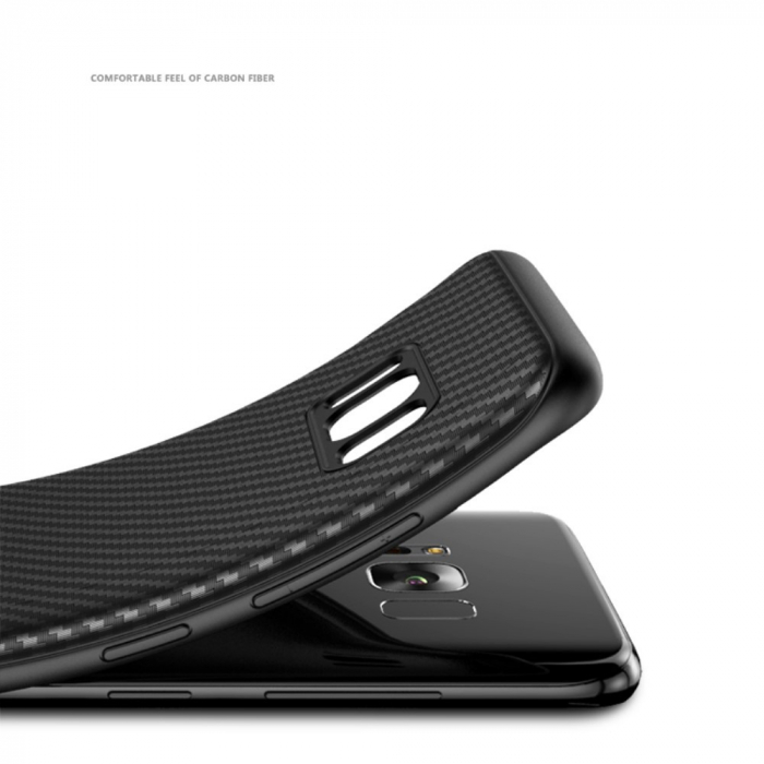 Husa Samsung Galaxy S8 IPAKY Carbon Fiber Negru [3]