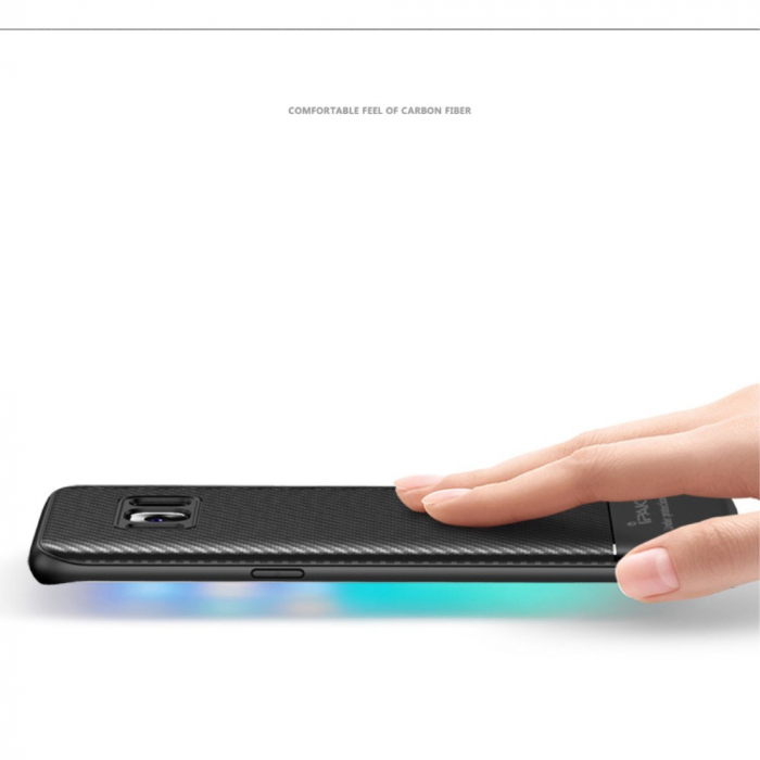 Husa Samsung Galaxy S8 IPAKY Carbon Fiber Negru [7]