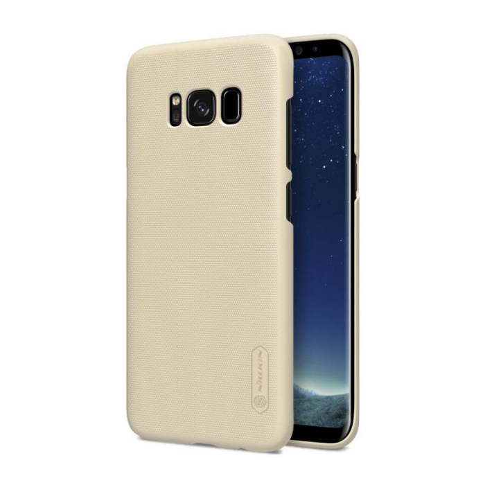 Husa Samsung Galaxy S8 Nillkin Frosted Shield Auriu + Folie de protectie [3]
