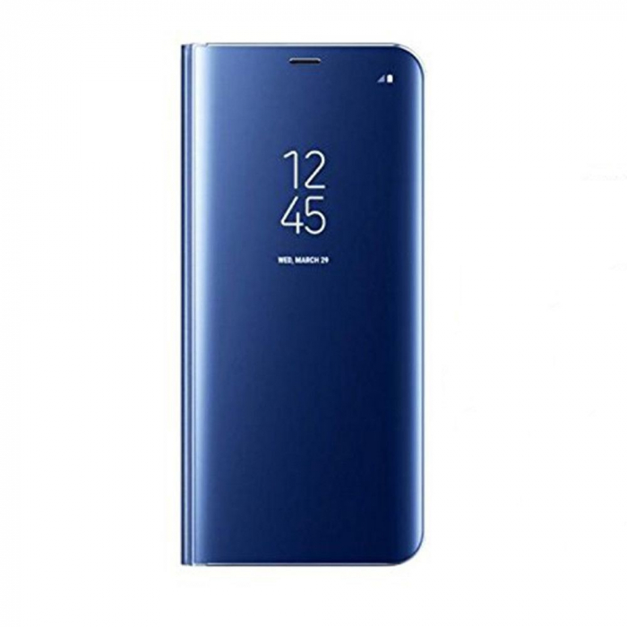 Husa Samsung Galaxy S8 Plus Flip Cover Oglinda Albastru [4]