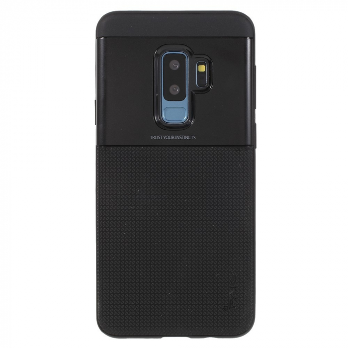 Husa Samsung Galaxy S9 Ipaky Elegant Grid Design TPU Hybrid Negru [2]
