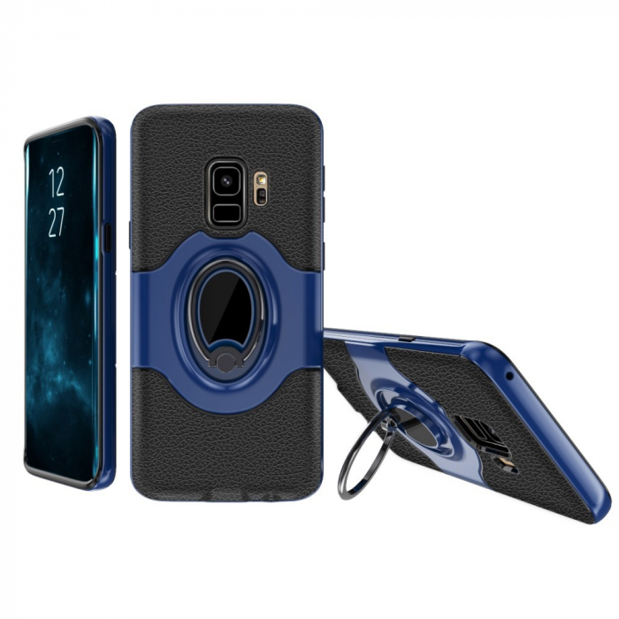 Husa Samsung Galaxy S9 Ipaky Ring Albastru [2]