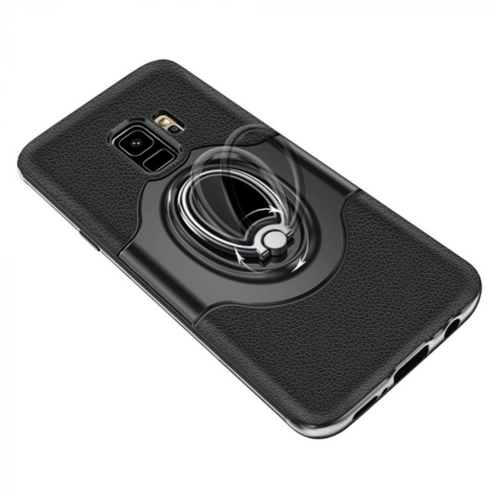 Husa Samsung Galaxy S9 Ipaky Ring Negru [10]
