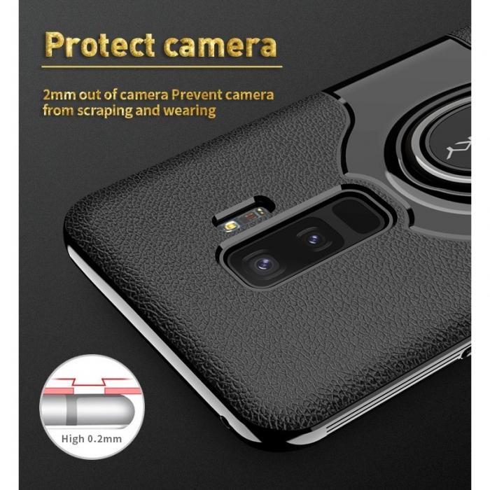 Husa Samsung Galaxy S9 Ipaky Ring Negru [7]
