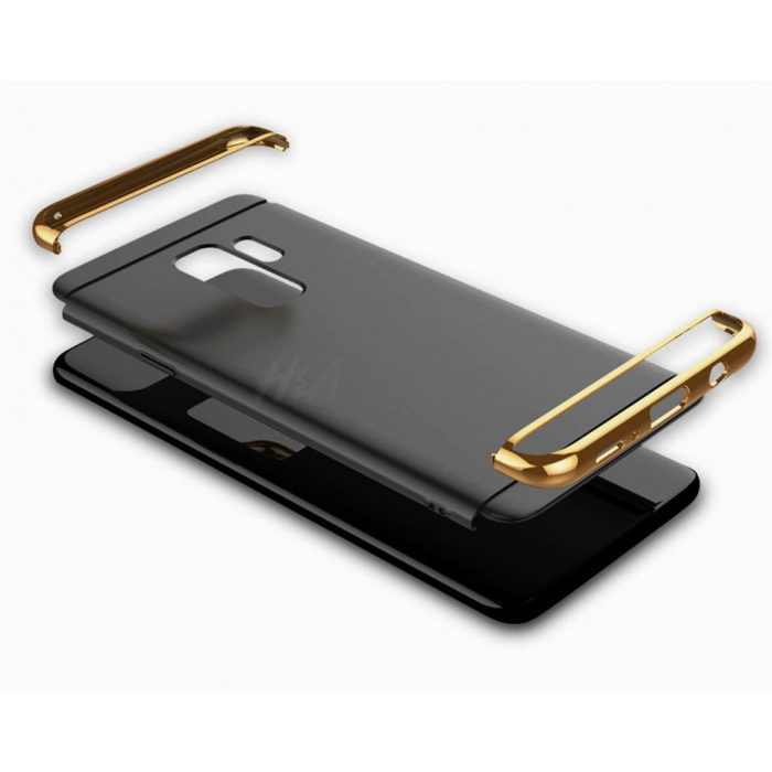 Husa Samsung Galaxy S9 Plus Luxury Plating 3 in 1 Negru [6]