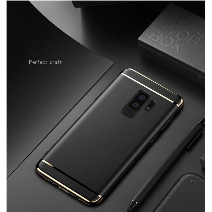 Husa Samsung Galaxy S9 Plus Luxury Plating 3 in 1 Negru [4]