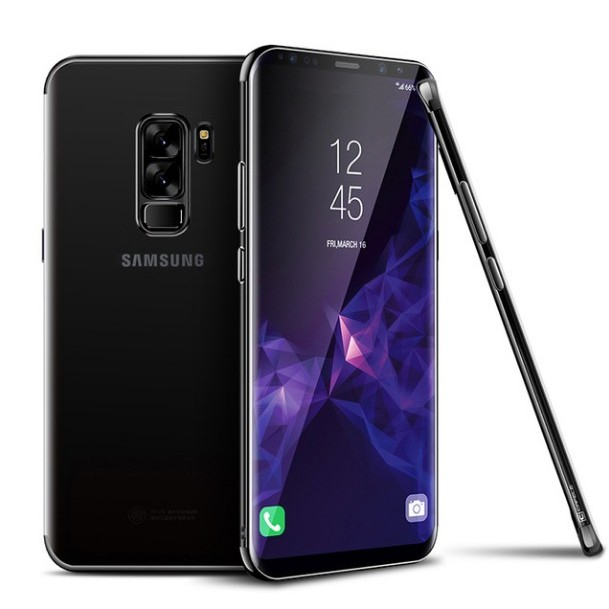 Husa Samsung Galaxy S9 Transparent cu Margini Negre [3]